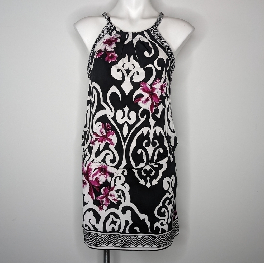 NWT WHBM blah white people halter dress XS